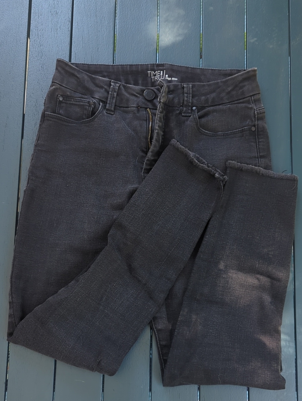 Time and Tru Black Skinny High-Rise Jeans